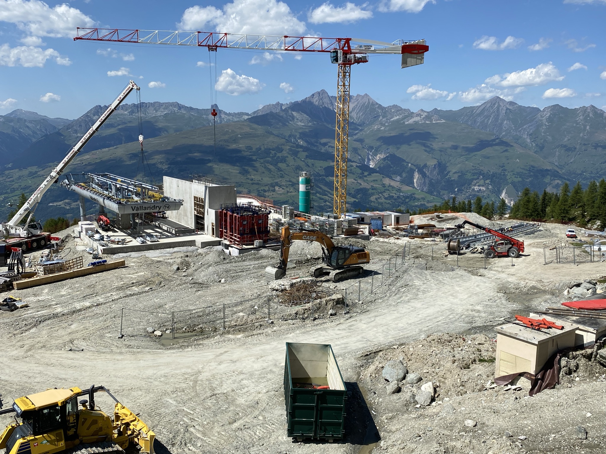 Travaux de la télécabine du Vallandry, remplaçant le télésiège de 1986 Image